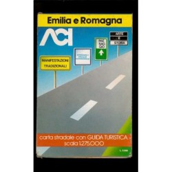 Depliant Aci Emilia Romagna carta stradale scala 1:275.000