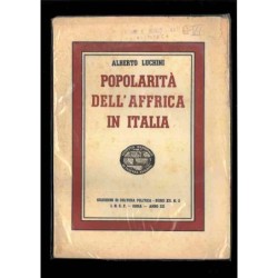 Popolarità dell'Africa in Italia di Luchini Alberto