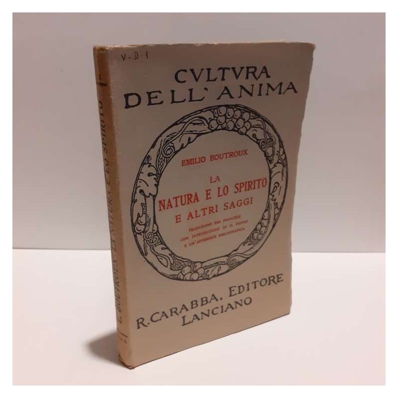 La natura e lo spirito e altri saggi di Boutroux Emilio