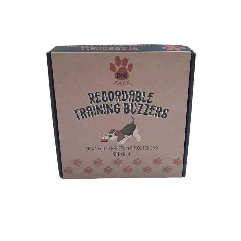 4 cicalini addestramento registrabili DOG TALK - Recordable training buzzers